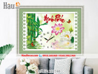 Kit tranh thêu chữ thập 3D Đồng hồ Hạnh phúc 222748