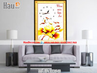 Kit tranh thêu chữ thập Đồng hồ hoa sen cá chép vàng 222548