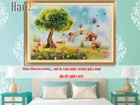 Kit tranh thêu ruy băng đồi cầu cồng ad01-073