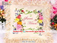 Kit tranh thêu ruy băng gối ôm AH-062