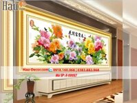 Kit tranh thêu ruy băng Mẫu Đơn Phú Quý A-00087