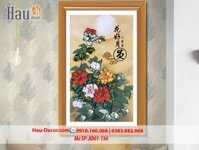 Kit tranh thêu ruy băng Mẫu Đơn Thưởng Nguyệt AD01-136