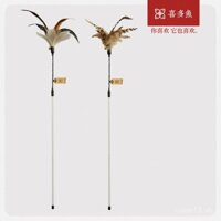 Kita cá lông mèo chuông dài thanh thực tế nhiều lông màu cơ bản trêu chọc Gậy Tiên Nữ Bán Buôn Đồ chơI mèo