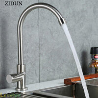 ✨✨✨Kitchen Faucet 360°rotation Elbow Single Lever Hole Tap Single Cold Water