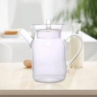 Kitchen Glass Pitcher with Lid 350 ml Brewer Ice Drip Coffee Pot for Bar - Clear