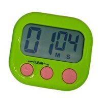 Kitchen Timer Clock,Digital Visual Timer,Bright Display, Count Down &amp; Stopwatch ,Loud Beep Sound Multipurpose Timer - Green