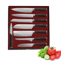 KITCHENCARE Professional Pakka Gỗ Trái Cây Pare Đầu Bếp Nhật Bản Bếp Thép Không Gỉ Knife Set