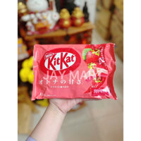 Kitkat Dâu vi  tự nhiên, bánh giòn rum- Nhật Bản