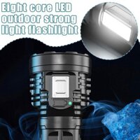Kitpipii Led Ngoài Trời Ánh Sáng Mạnh Đèn Pin Sạc Usb Siêu Mini Đèn Pin Tầm Xa Sáng J7w9