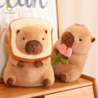 [Kittenbaby] Capybara Biến Thành Bánh Mì Mũ Khủng Long Lông Tơ Đồ Chơi Sang Trọng Động Vật Hoạt Hình Đáng Yêu Búp Bê Nhồi Bông Quà Tặng Ngày Lễ Trang Trí Nhà Sofa Gối Sang Trọng [Mới]