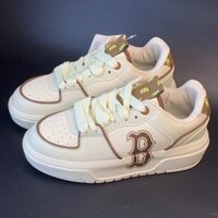 [KIWI STORE] [Ảnh thật] Giày Thể Thao MLB Chunky Liner Classic Monogram Brown,Giày Sneaker MLB Nâu Kem