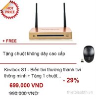 KIWIBOX S1 + TẶNG CHUỘT KHÔNG DÂY CAO CẤP