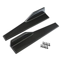 KJGHJ Car Body Side Skirt Rocker Splitters Winglet Wings Bumper Fit for BMW M8 M550i M550d M4 M3 M240i M140i 530i 128i I8 (Color : Carbon Fibre)