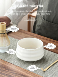 【KJHASD】 Bộ chổi chasen đánh matcha tre Bộ dụng cụ pha matcha Bát đánh matcha Cây đánh trà xanh mat