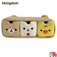 Kkingdom Rilakkuma Tủ quần áo gấu thư giãn, Lưu trữ văn phòng phẩm vui nhộn hoạt hình, Lưu trữ máy tính để bàn Kawaii sang trọng