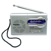 KKmoon Máy Thu Radio Mini Băng Tần Kép INDIN BC-R119 AM/FM Máy Nghe Nhạc Di Động Tích Hợp Loa Với Giắc Cắm Tai Nghe 3.5MM Tiêu Chuẩn Màu Xám Bạc