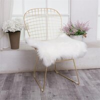 KL square faux fur sheepskin seat cushion plush Carpets