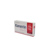 Klamentin 875/125 (Amoxicilin 875mg và Acid clavulanic 125mg) – Điêu trị nhiều loại nhiễm khuẩn (Hộp 2 vỉ x 7 viên)