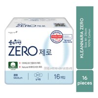 Kleannara Băng Vệ Sinh Kleannara Zero Mặt Bông Siêu Mỏng Cánh 26cm 16 Miếng