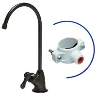 KleenWater Oil Rubbed Bronze Air Gap Kitchen Drinking Water Faucet, Reverse Osmosis (RO) System Faucet, Euro Style Luxury Faucet