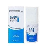 Klena duo Forte Gel 30g adapalene 0.3% và benzoyl peroxide 2.5% trị mụn sưng viêm sâu vừa nặng
