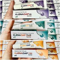 Klenadap 5% Gel dapsone 5% - 7.5% & adapalen 15g Ấn giảm mụn tiết tố