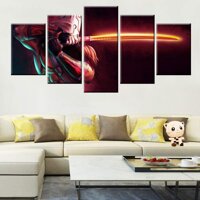 KLKLDD Modern Hd Printing 5 Panel Game Poster Canvas 2 Dota Juggernaut Wall Artist House Decoration Kids Room Bedroom Photo Artwork,20X35 20X45 20X...