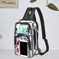 Kloware Ba lô trong suốt Túi du lịch chống nước dành cho nam giới Túi sách di động đa năng