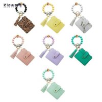 Kloware Bé Gái Lắc Tay Đựng Thẻ Ví Vòng Tay Móc Khóa Vòng Tay Móc Khóa