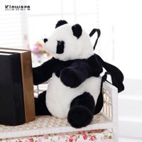 Kloware Panda Ba lô Búp bê gấu trúc nhồi bông Túi đeo vai sức chứa lớn cho sinh viên Cô gái
