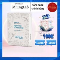 KM-1 Hộp tặng 2 miếng mặt nạ siêu Cấp ẩm và Dưỡng trắng da MiungLab Premium Biocell Mask Sheet Hydrating & Whitening