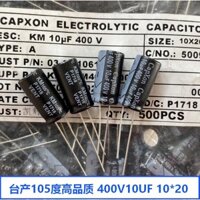 Km 105 Độ 10UF 400V Tụ Điện Phân Tuổi Thọ Dài 450V10UF Nguyên Bản Chất Lượng Cao