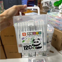 [KM] BỘ 120 Bút màu CAOCẤP Acrylic marker vẽ được trên nhựa, đá, thủy tinh, kim loại,đa năng, có hỏa tốc