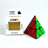 KM Funny Pyramid Shape 4 Sides Magic Cube Puzzle Toy for Kids