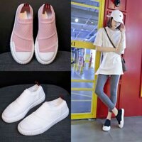 KM Giày lười nữ dáng thể thao cổ chun