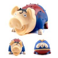 KM Plastic Pig Toy Scream Pig Squeeze Squawking Vent Toys Spoof Tricky Toys Style:Superman pig