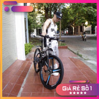 KM Sale sốc  Xe đạp thể thao, xe đạp địa hình gấp gọn BMW mâm bánh đúc khung thép siêu bền phanh đĩa cơ học 7 cấp độ, bả