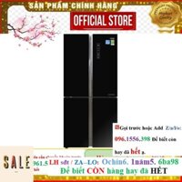 KM<  Tủ lạnh Aqua 4 cửa màu đen AQR-IG525AM(GB)- Mới Chính Hãng )