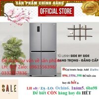 KM Tủ lạnh LG Inverter 626 lít GR-B247JS Chính hãng BH:24 tháng tại nhà toàn quốc