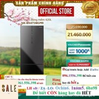 KM< Tủ lạnh Panasonic Ngăn đông mềm diệt khuẩn 420L NR-BX471WGM9 - Mặt gương - BH 2 năm