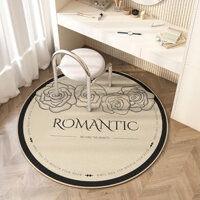 KMEIT Giỏ treo thảm tròn Ghế máy tính Ghế xoay