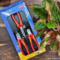 Knipex 00 20 12 - Bộ Kìm Điện Gồm 3 Cây Thông Dụng 03 06 180 / 26 16 200 / 70 06 160_G7 Tools Hà Nội