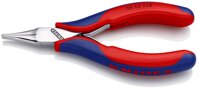 KNIPEX Tools - Electronics Pliers, Flat Tips, Multi-Component (3512115SB)