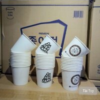 (Ko Nắp) 1000 Cốc giấy uống nước dùng 1 lần_ 6.5oz(185ml)_ (1000 cái/1 thùng)