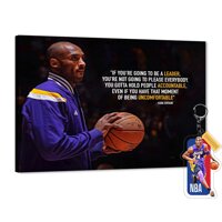 Kobe Canvas Wall Art, Kobe Mamba Mentality Wall Painting, Kobe Memorial Canvas Painting, Black Mamba Mentality Inspirational Poster for Boy Bedroom...