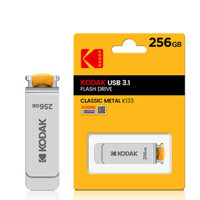 KODAK K133 Metal USB Flash Drive 256GB USB 3.1 Rotating USB3.0 Stick Pendrive Memory Stick for Computer TV Car Speaker