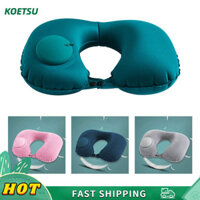 Koetsucod Gối Cổ Bơm Hơi Hình Chữ U Xanh Dương Bộ Đồ Ngủ 0403