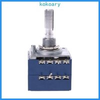 Kok Chiết áp RH2702 8 Pin Trục chia răng cưa 6MM Độ chính xác 27 loại A100K 100K