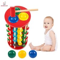 Kokingtaipan Gõ Bóng Thả Trò Chơi Thang, Gỗ Với Búa Gõ Bóng Thang Đồ Chơi, Trò Chơi Trên Bàn Montessori DIY Phối Hợp Mắt Tay Đồ Chơi Huấn Luyện Trang Trí Nhà Cửa