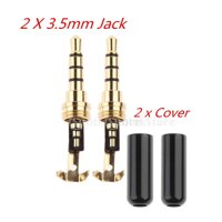 Kokiya 2 Cái DIY 3.5 Mm Jack Cắm Cổng Tai Nghe Tai Nghe Chụp Tai Phụ Kiện Sửa Chữa Một Phần